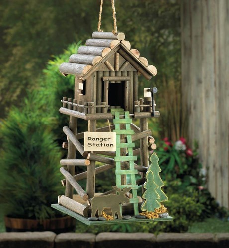 Handcrafted wooden birdhouse - handcrafted,