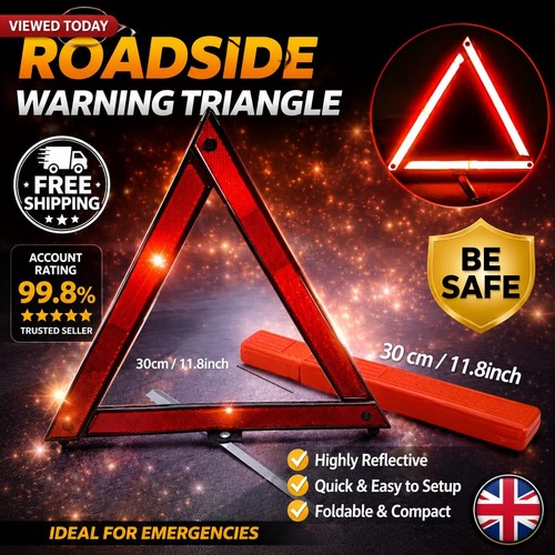 Large reflective car - large, warning