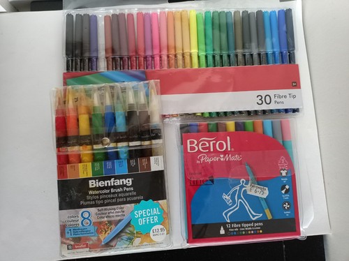 Job lot colour pens markers - job,