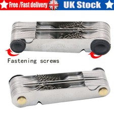 Stainless Steel Thread Pitch Gauge Blade Metric Imperial US Screw Measuring Tool