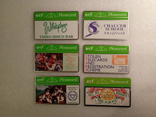 Telephone cards btg various - bt,