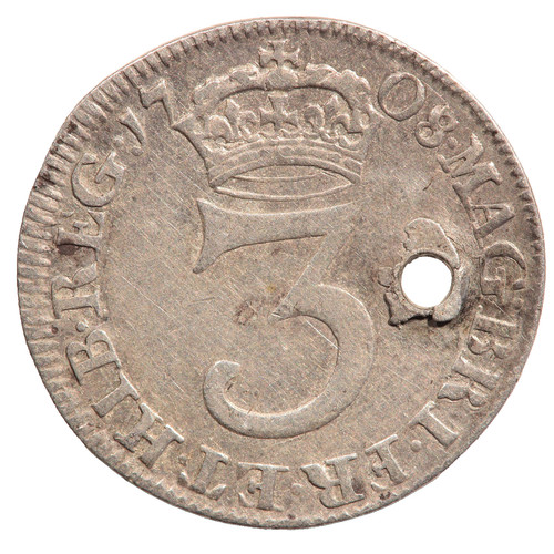 1708 queen anne silver - 1708,