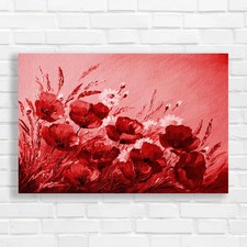 Vibrant Poppy Field Canvas