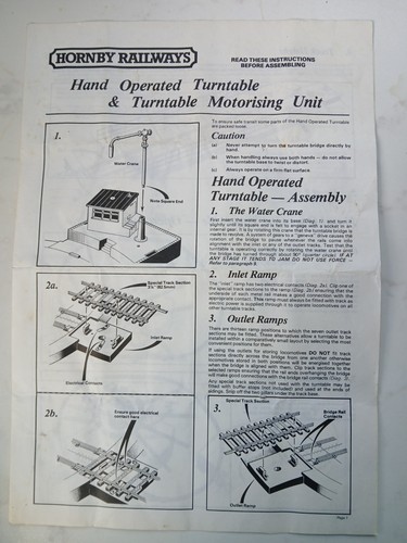 Instructions for hornby - instructions,