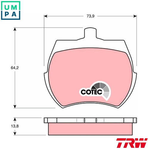 Brake pad set - brake,