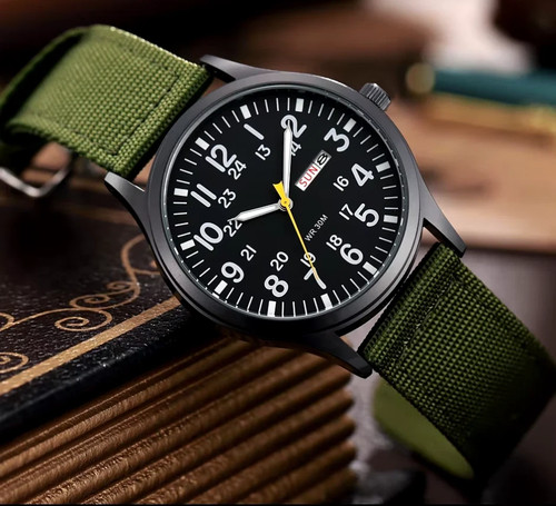 Military style quartz - quartz, 42mm