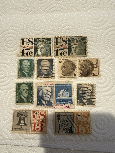 Old american stamps - american,