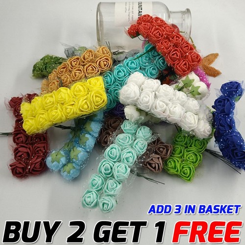 144pcs artificial flowers mini - 144pcs,