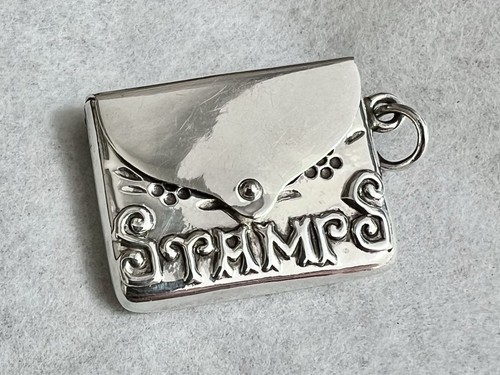 Sterling silver stamp case - stamp,