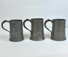 Antique 1800s Lot of 3 Pewter