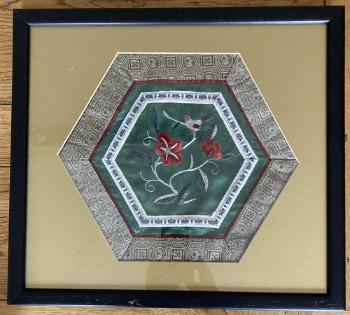 Chinese silk art set - silk, three