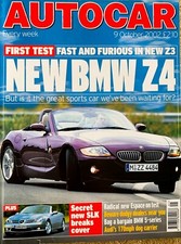 AUTOCAR MAGAZINE 09-OCT-02 -