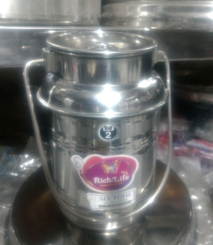 Stainless steel milk can 5 - steel,
