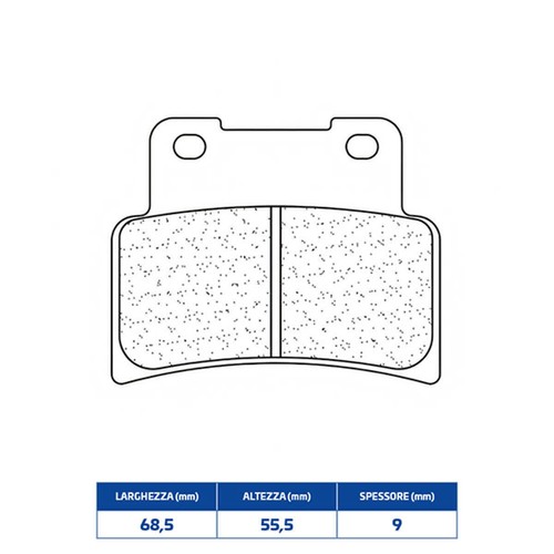Front sintered brake - front,