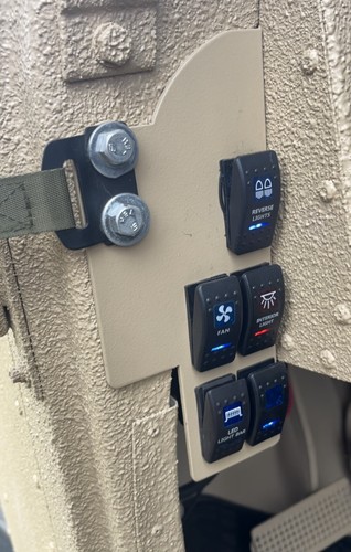Lighted rocker switch - panel,