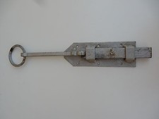 1950s security slip bolt  SECURITY SOLUTION !  IDEAL LOOK FOR GARAGE STORM DOOR