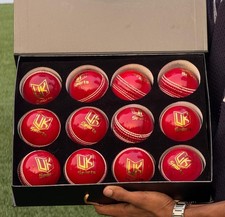Red Colour Cricket Ball (60 Overs) Grade A match Ball for Men and Women