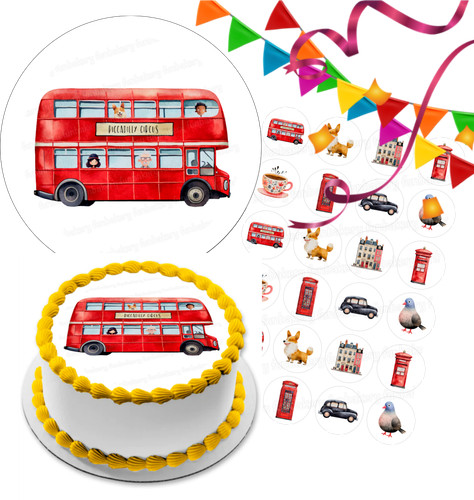 London cake topper party - london,