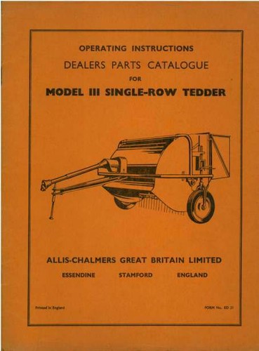 Allis chalmers model 111 - model,