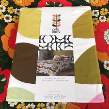 ORLA KIELY MULTI STEM SINGLE DUVET SET INCLUDES 1 PILLOWCASE 100% COTTON PERCALE