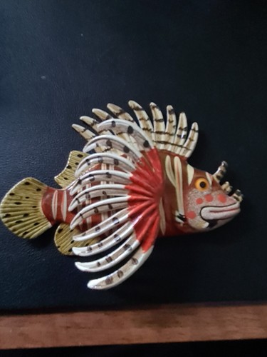 Red lion fish fridge magnet - fish,