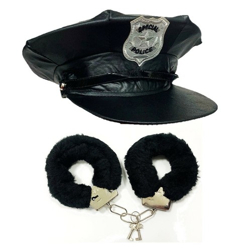 Special police hat black - hat, &