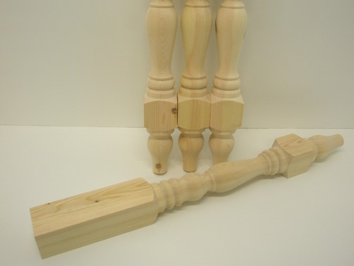 Wooden pine refectory - 4,