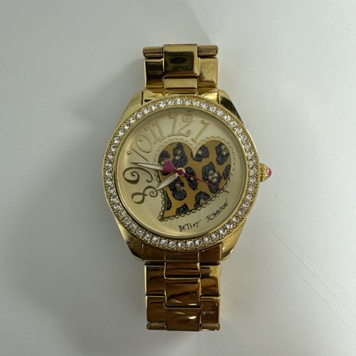 Betsey johnson crystal heart - johnson,