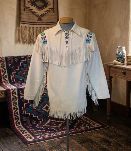 Men western beaded suede - men,