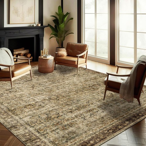 5x7 washable area rug vintage - area,