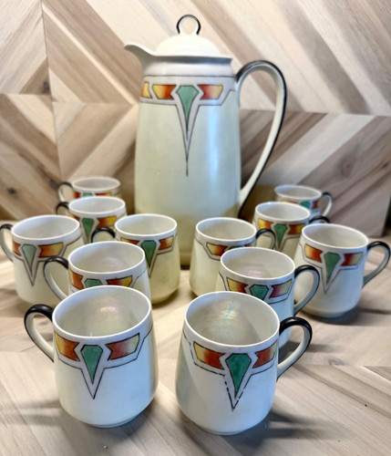 14pc antique german geometric - 14pc,