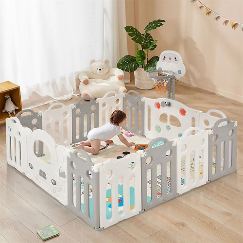 Folding playpen teddy bear - folding,