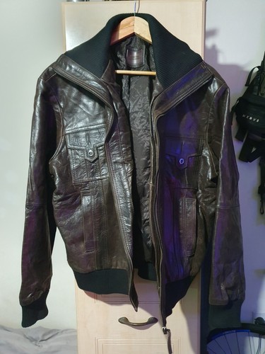 Leather aviatrix bomber jacket - aviatrix,