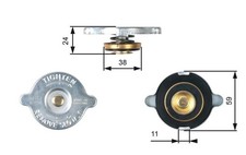 Gates RC107 Radiator Cap Fits