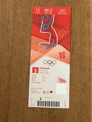 Ticket 2012 london olympics - london,