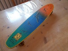 Vintage Fiberglass Skateboard Hang Ten Sport Board 1970s Chicago USA Restoration