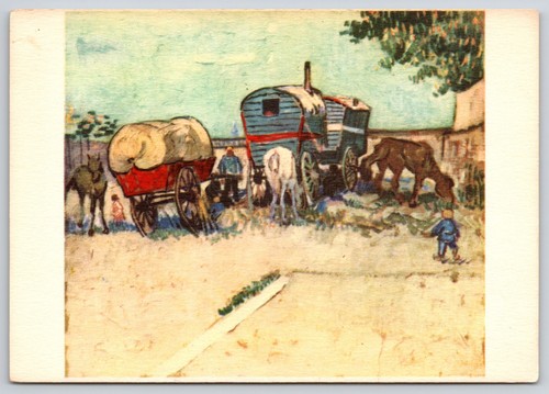 Caravans gypsy camp horse - caravans,