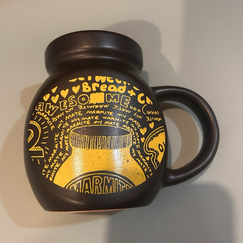 Marmite jar shaped black - marmite,