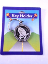 Praying hands key ring - key,