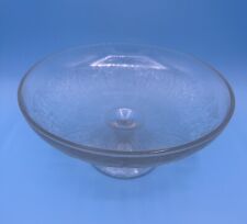 Elegant Vintage Pressed Glass Stemmed Bon Bon Dish 20cm W X 12cm H