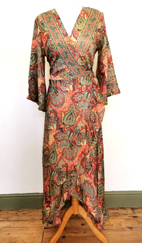 Pink long wrap - wrap, silk