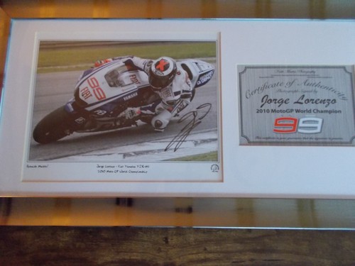 Jorge lorenzo signed framed - signed, &
