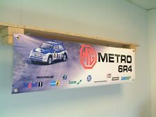 MG Metro 6R4 Banner Group B Rally Workshop Garage Motorsport Wall Display