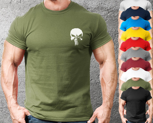 Skull gym shirt mens - skull,