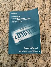 Owners Manual for Yamaha PSR-E403 YPT-400 Portatone, 124 Pages