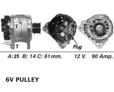 WAI Alternator for Volkswagen
