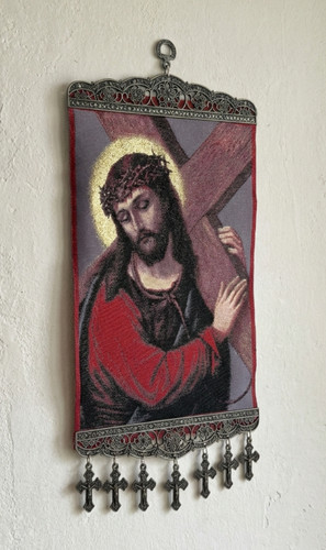 Jesus carrying the cross wall - jesus,