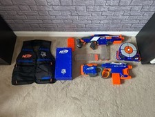 Nerf Bundle Elite Hyperfire, RapidStrike CS-18, Electronic Target, Ammo Box &...
