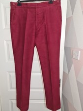 Gieves Burgundy Red Moleskin