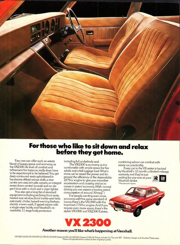 1970s advert vauxhall - 1970s, 'vx